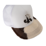 WHITE JJR COWHIDE CAP