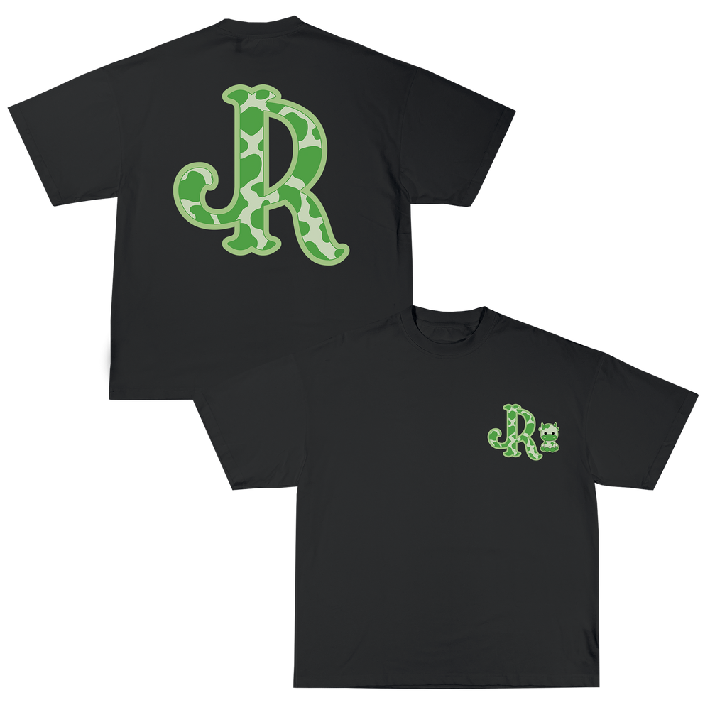 GREEN CWPRNT GREY T-SHIRT