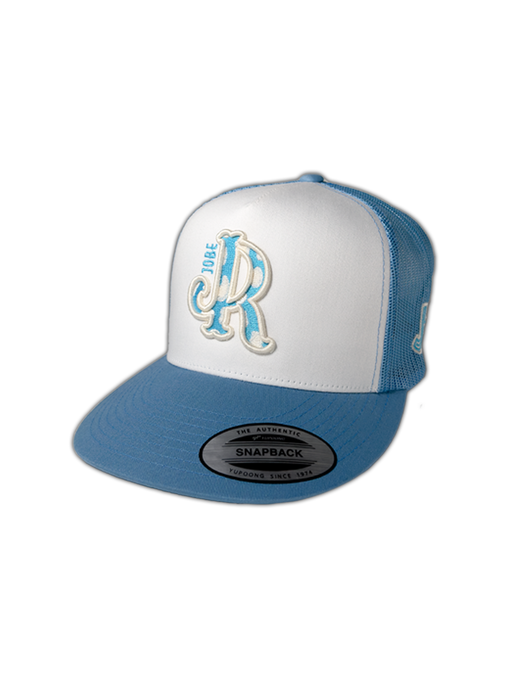 WHITE/ BABY BLUE CWPRNT JR CAP