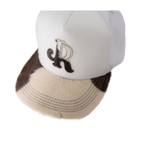WHITE JJR COWHIDE CAP