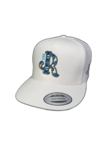 GREY/BLUE AZTEC WHITE CAP