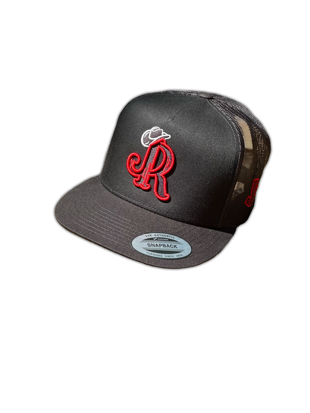 RED CHAVALON JR ALL BLACK CAP