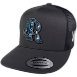 GREY/BLUE AZTEC JR GREY CAP