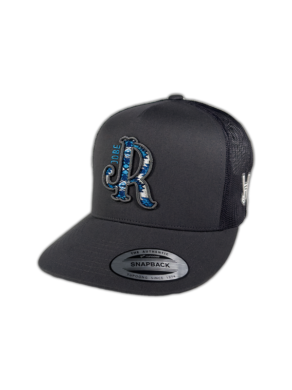 GREY/BLUE AZTEC JR GREY CAP