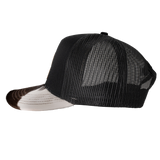 BLACK JJR COWHIDE CAP