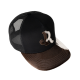 BLACK JJR COWHIDE CAP