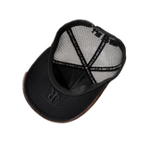 BLACK JJR COWHIDE CAP
