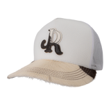WHITE JJR COWHIDE CAP