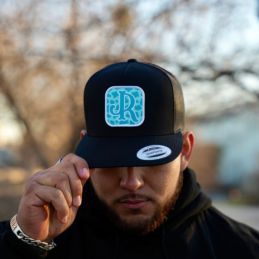 TEAL CWPRNT PATCH/ BLACK CAP