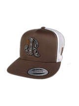 GREY/RUST AZTEC JR BROWN CAP