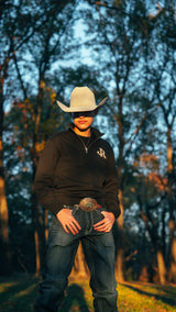 BLACK JJR QUARTER ZIP