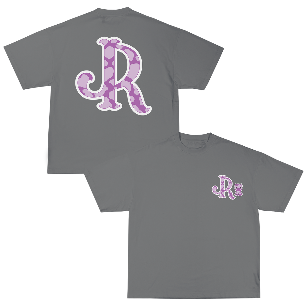 VIOLET CWPRNT LIGHT GREY T-SHIRT