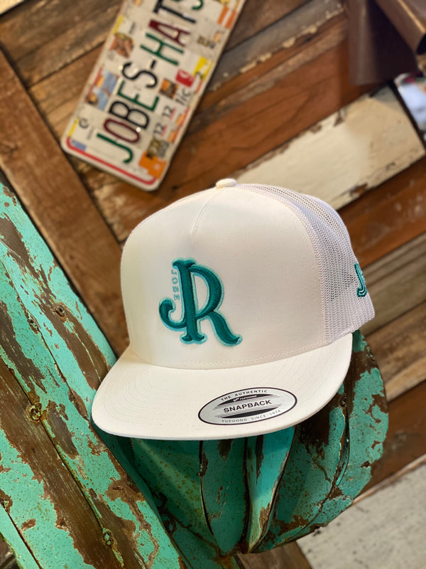 TURQ/TEAL JJR WHITE CAP
