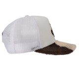 WHITE JJR COWHIDE CAP