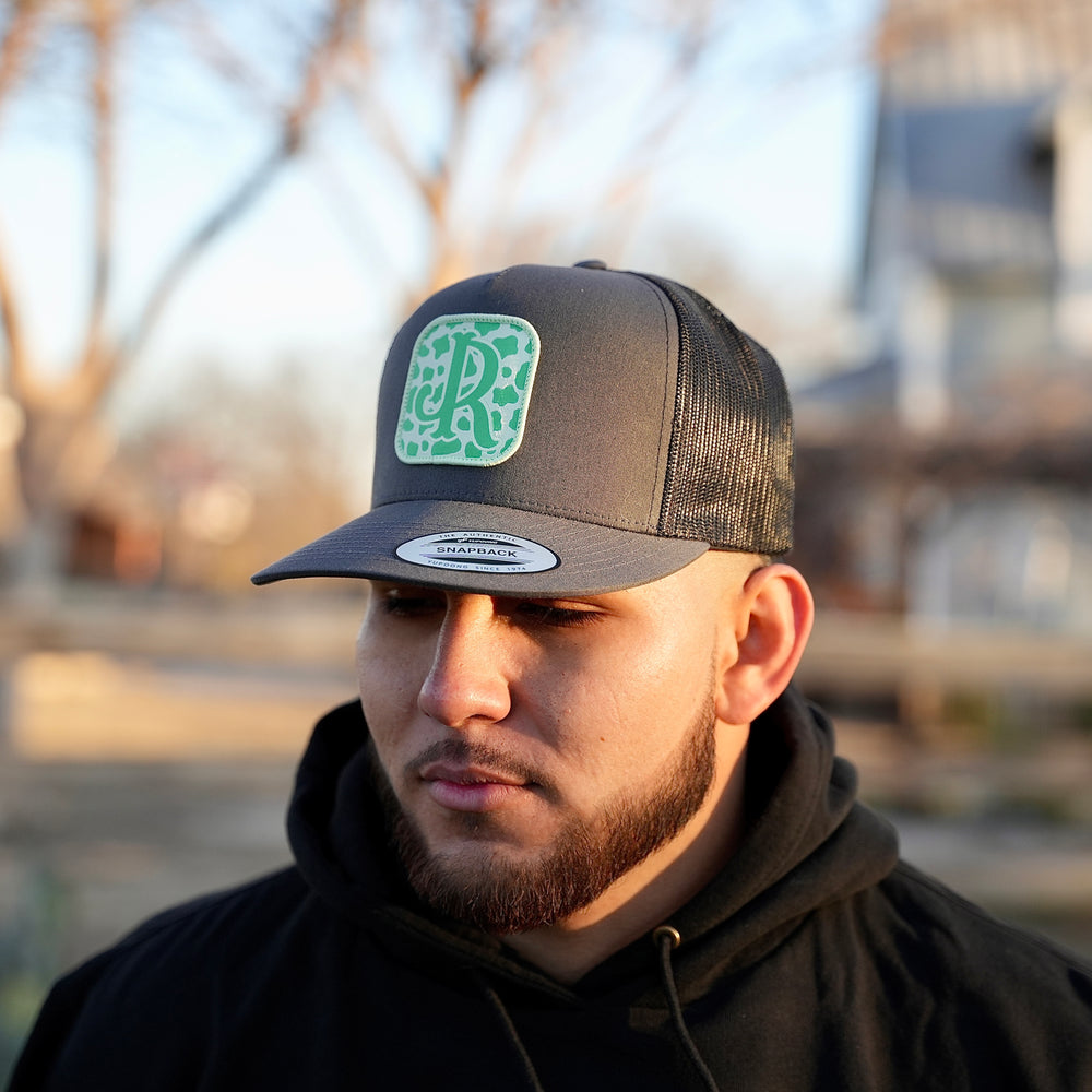 GREEN CWPRNT PATCH/ GREY CAP