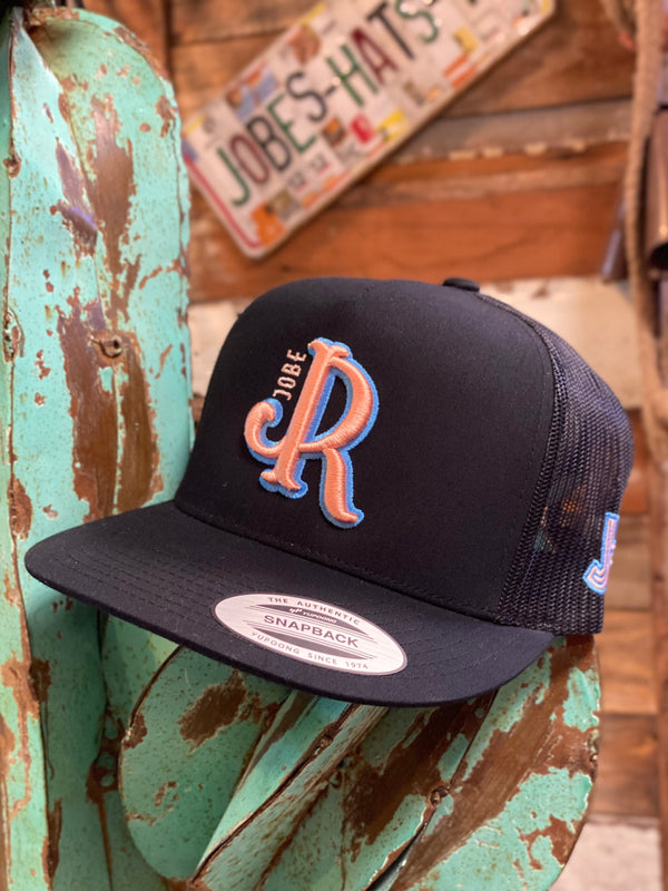 SALMON/BLUE JJR BLACK CAP