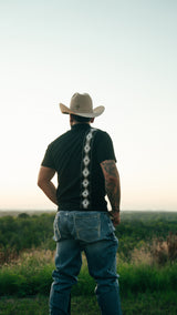 BLACK AZTEC POLO