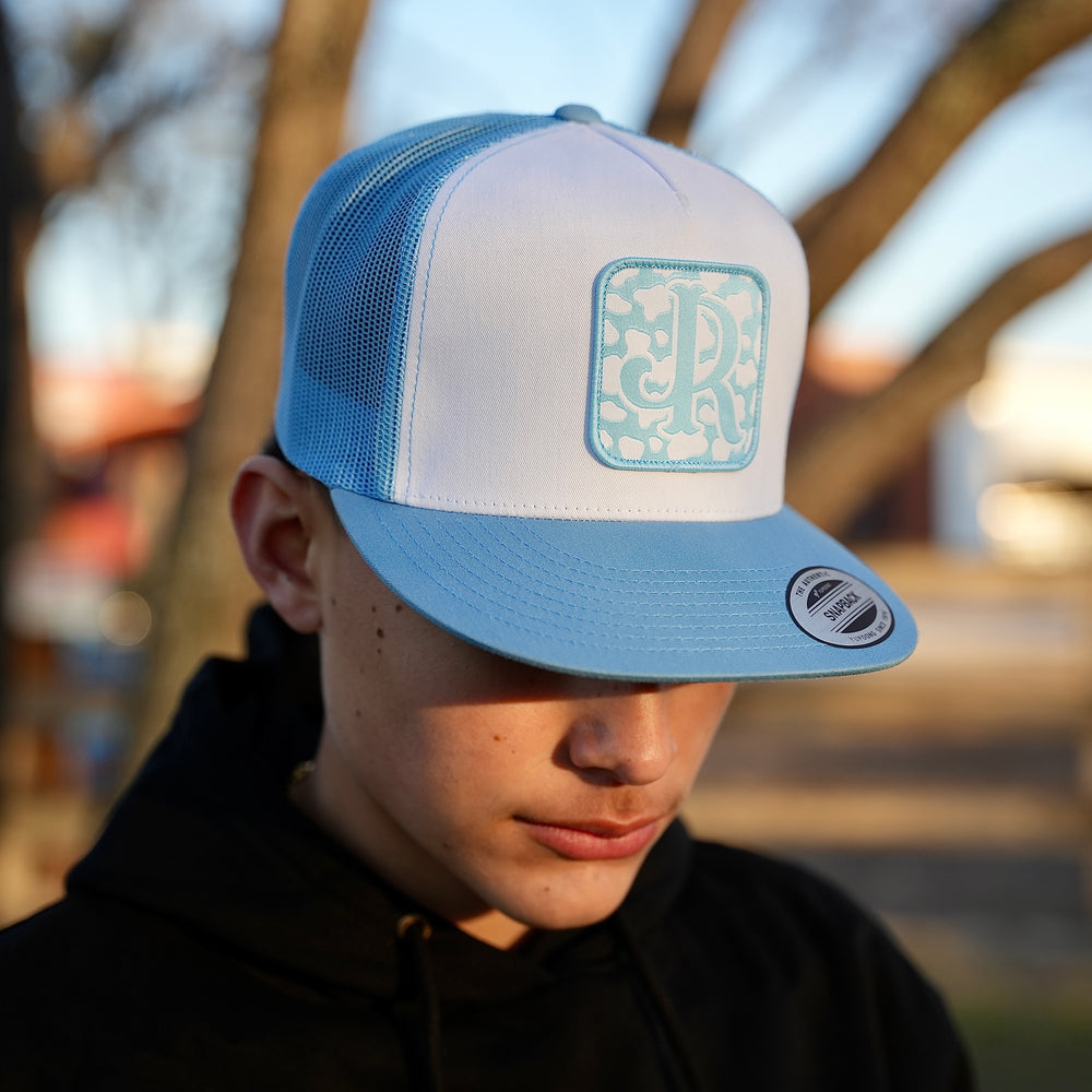 BABY BLUE CWPRNT PATCH/ WHITE & BABY BLUE CAP