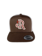 CREAM/RED AZTEC JR BROWN CAP