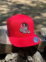 RED/ BLK AZTEC ABSTRACT RED CAP