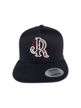 BURGUNDY AZTEC JR BLACK CAP