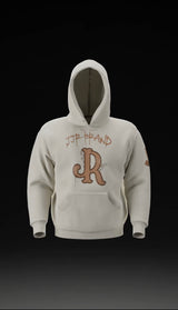 JR CREAM/BROWN STREETWEAR HOODIE
