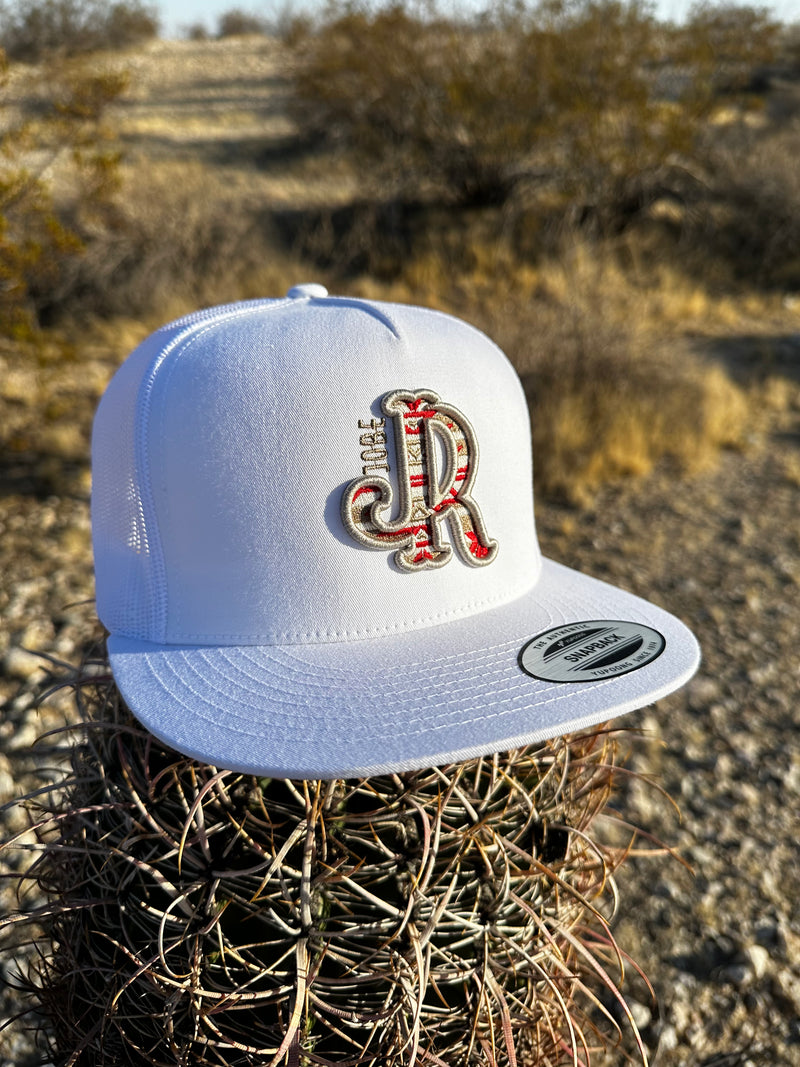 CREAM AZTEC WHITE HAT