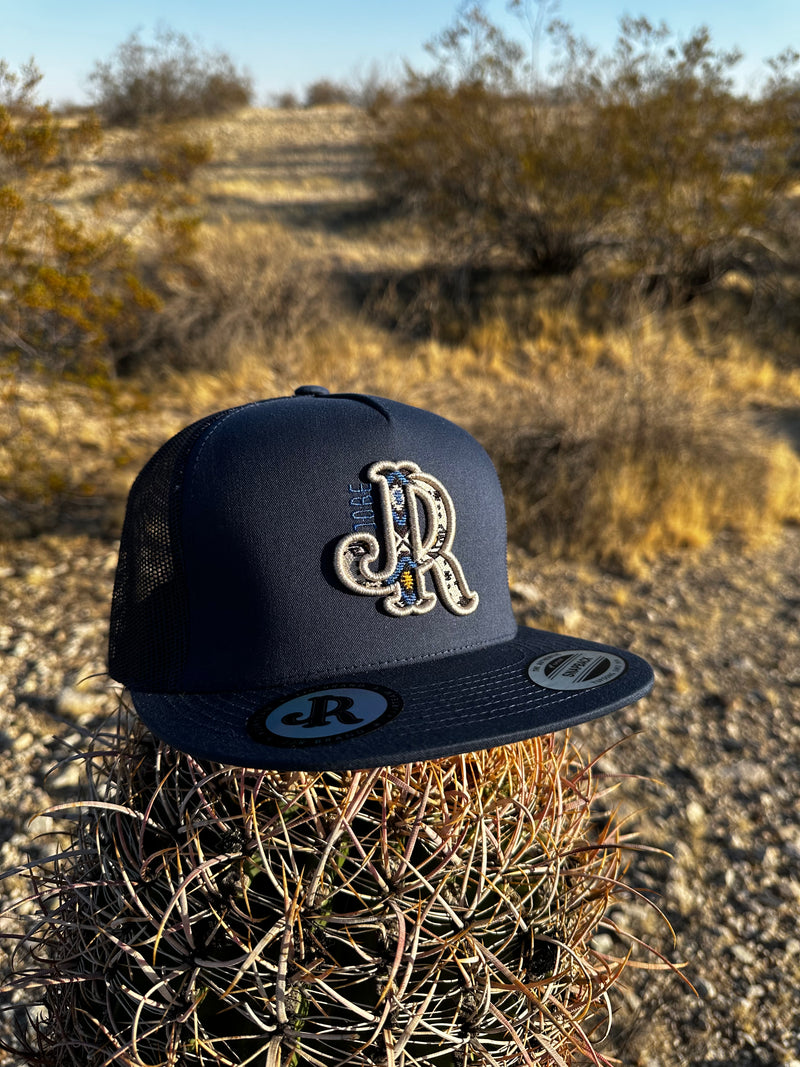 CREAM AZTEC NAVY HAT