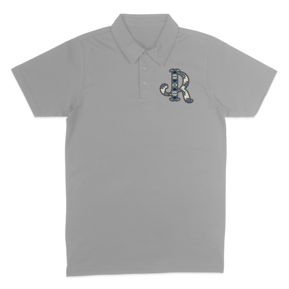 GREY AZTEC POLO