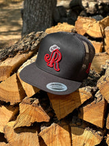 RED CHAVALON JR ALL BLACK CAP