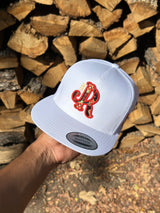 RED/ BLACK AZTEC WHITE CAP