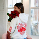 WHITE "CTPS" VALENTINES HOODIE