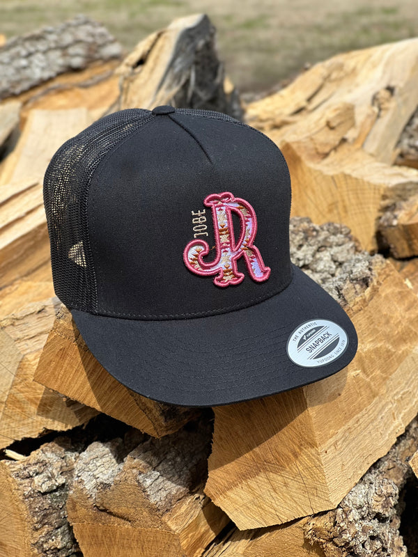 ROSE/ GOLD AZTEC BLACK JR CAP