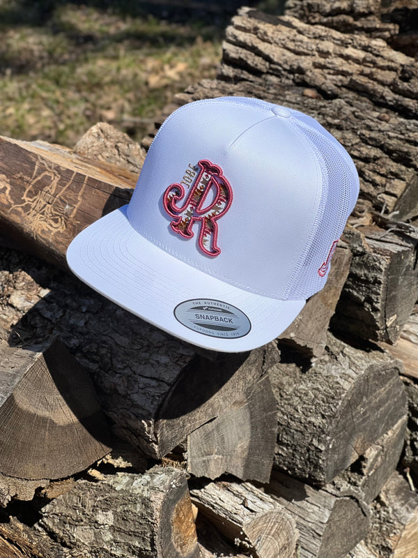 ROSE/ GOLD AZTEC WHITE JR CAP