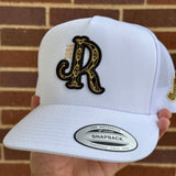 GOLD/BLACK AZTEC WHITE CAP