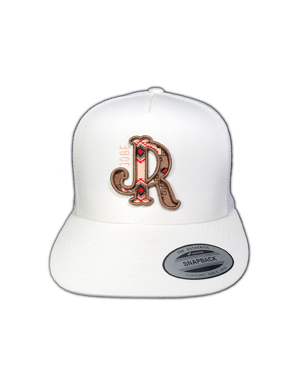 BROWN/CREAM AZTEC JR WHITE CAP