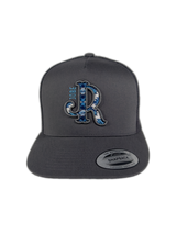 GREY/BLUE AZTEC JR GREY CAP