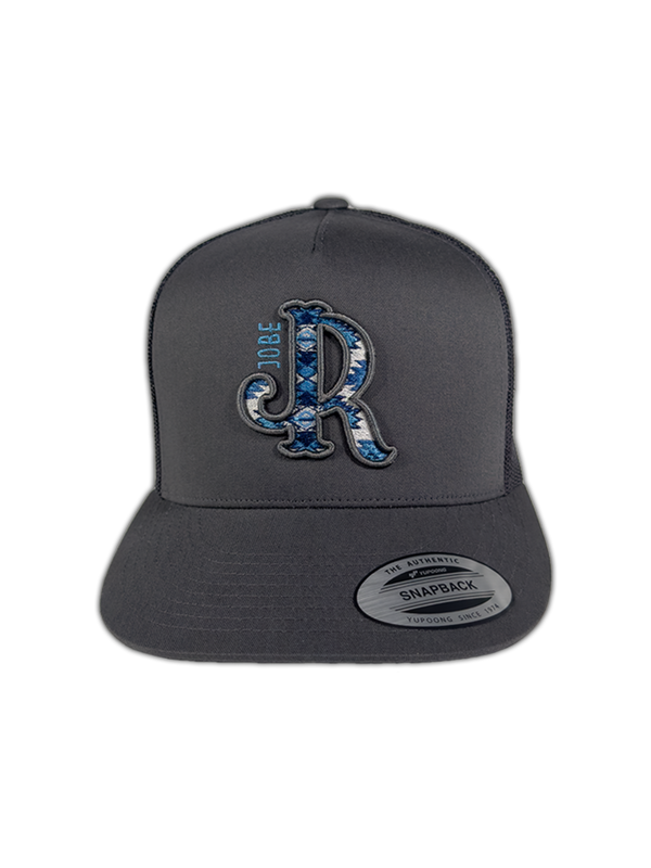 GREY/BLUE AZTEC JR GREY CAP