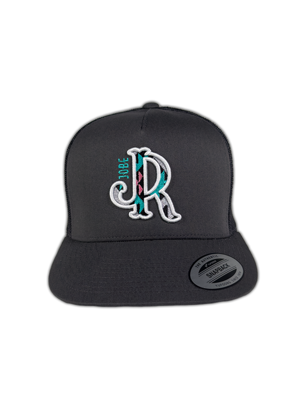 TURQUOISE AZTEC JR GREY CAP