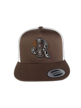 GREY/RUST AZTEC JR BROWN CAP