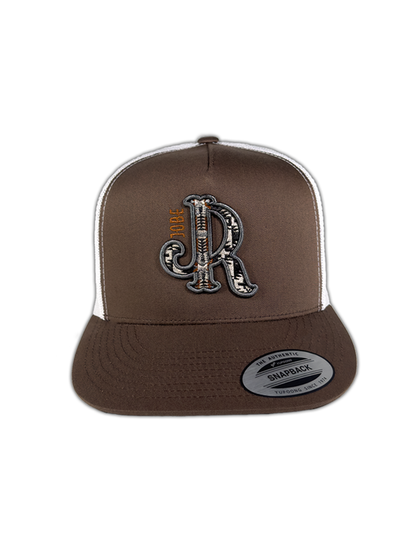 GREY/RUST AZTEC JR BROWN CAP