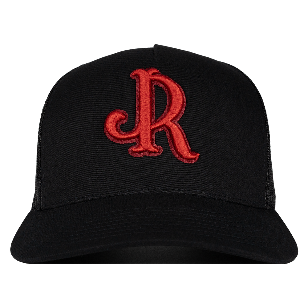 TWO TONE RED OG BLACK CAP