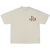 BROWN/ GREY CWPRNT CREAM T-SHIRT