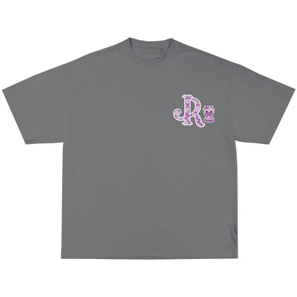 VIOLET CWPRNT LIGHT GREY T-SHIRT