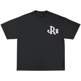 PINK CWPRNT GREY T-SHIRT