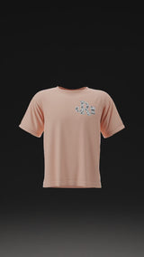 GREY CWPRNT PEACH T-SHIRT