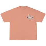 GREY CWPRNT PEACH T-SHIRT