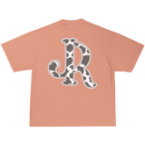 GREY CWPRNT PEACH T-SHIRT