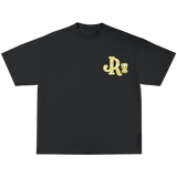 GREY CWPRNT YELLOW T-SHIRT