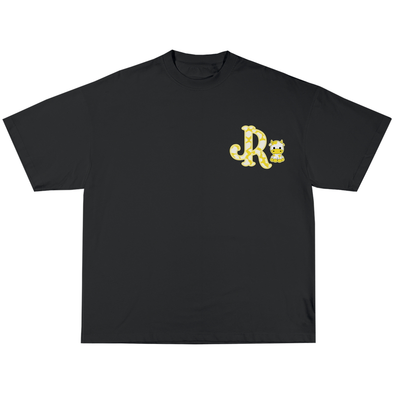 GREY CWPRNT YELLOW T-SHIRT